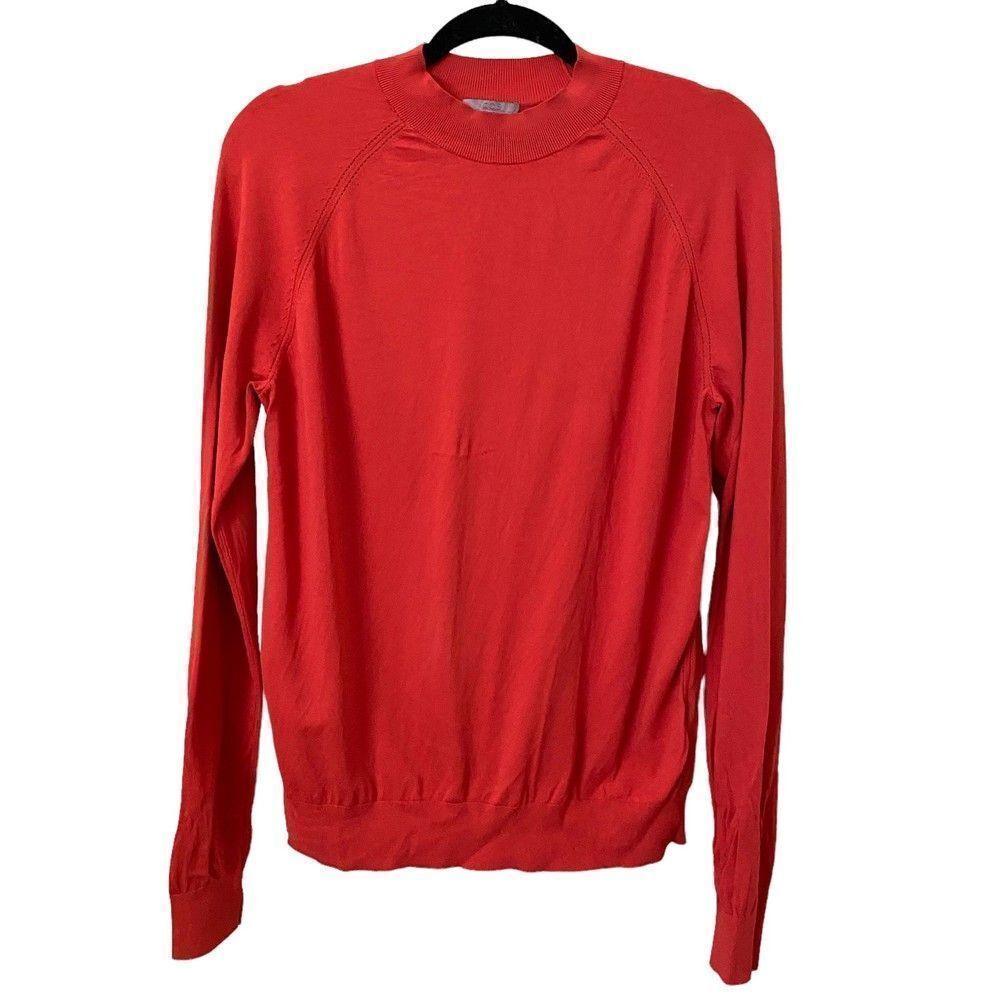 COS Pointelle Stretch Pullover Red‎ Small